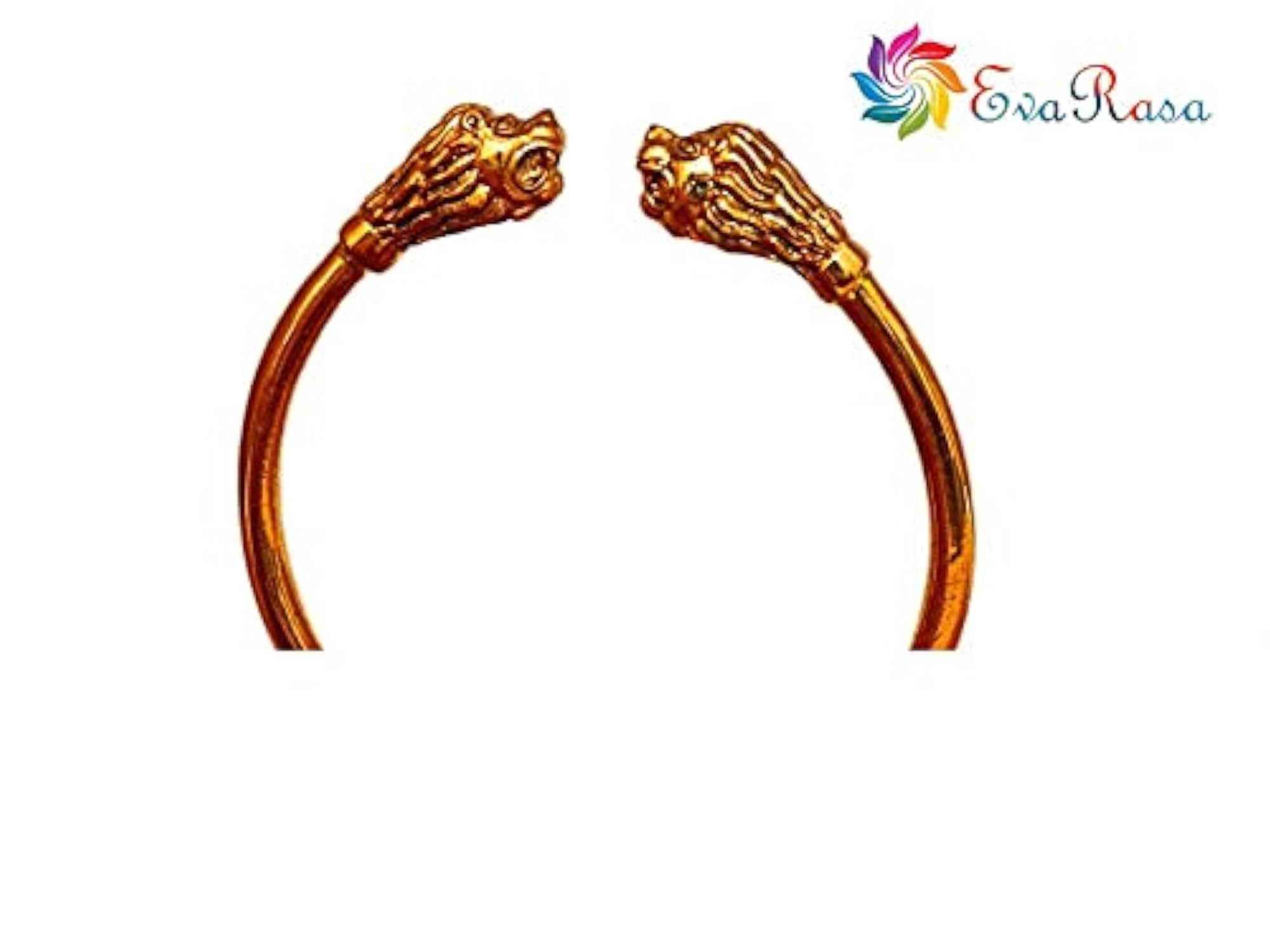 EvaRasa Original Brass SIMMA (Lion) Kada for Men